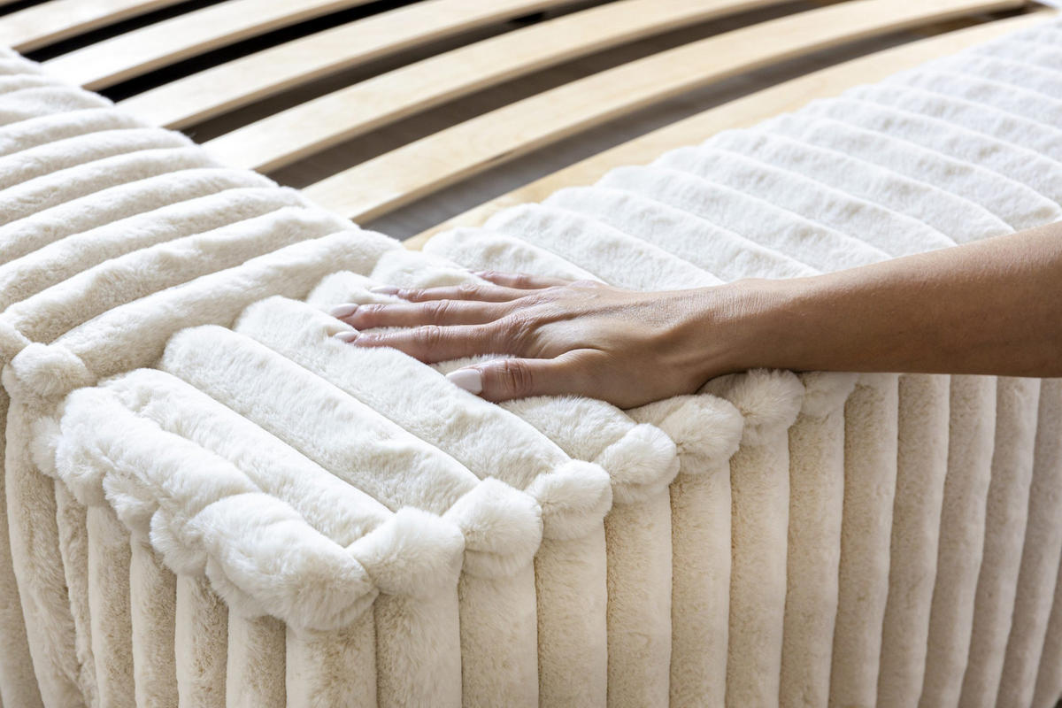 POLSTERBETT Doppelbett Burren 140x200 cm Ecru - Ecru, Textil (140/200cm) - Meblito