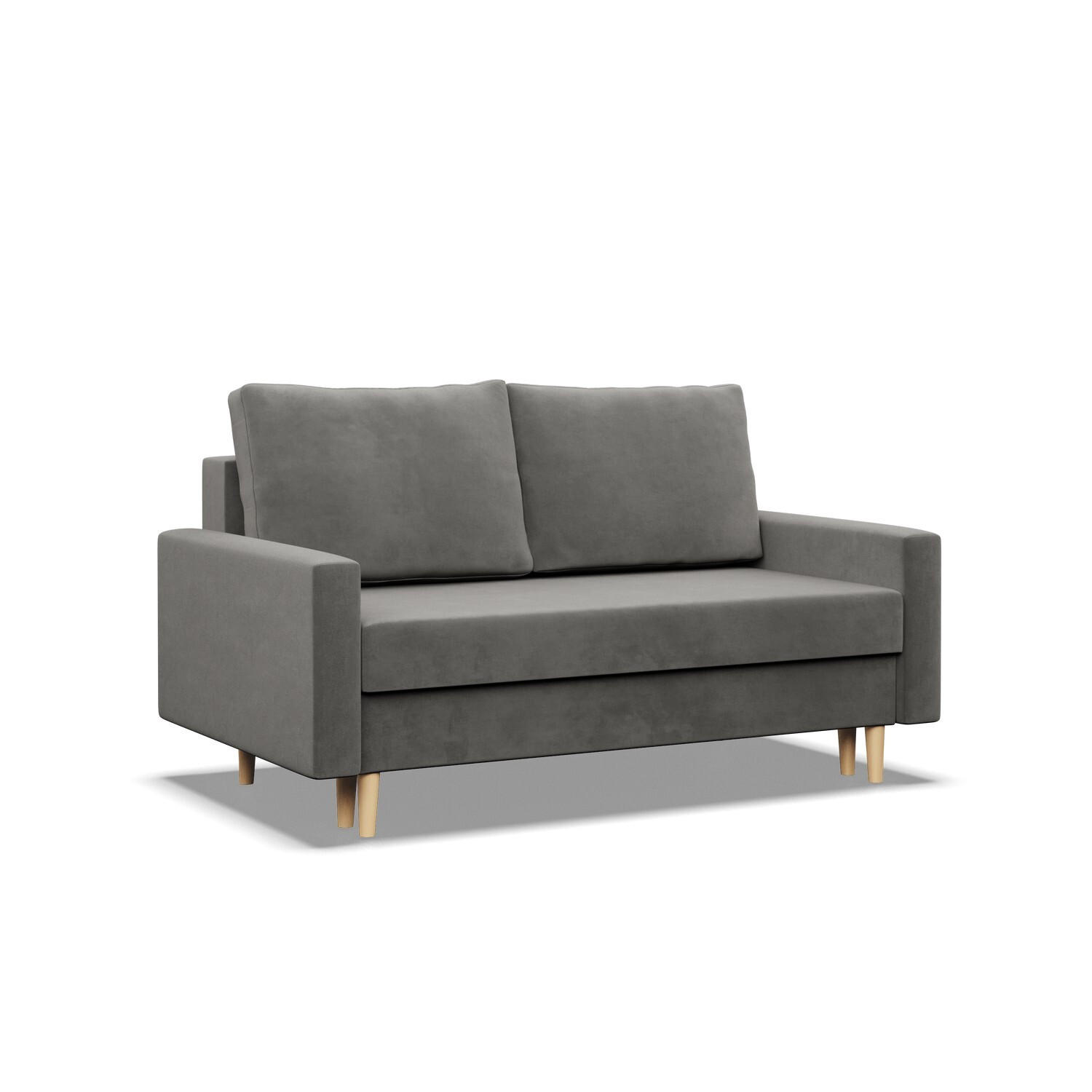 SOFA Blank hellgrau 152/92/92 - Hellgrau, Textil (152/92/92cm) - SIMKAM Furniture