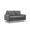 SOFA Blank hellgrau 152/92/92 - Hellgrau, Textil (152/92/92cm) - SIMKAM Furniture