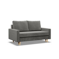 SOFA Blank hellgrau 152/92/92 - Hellgrau, Textil (152/92/92cm) - SIMKAM Furniture