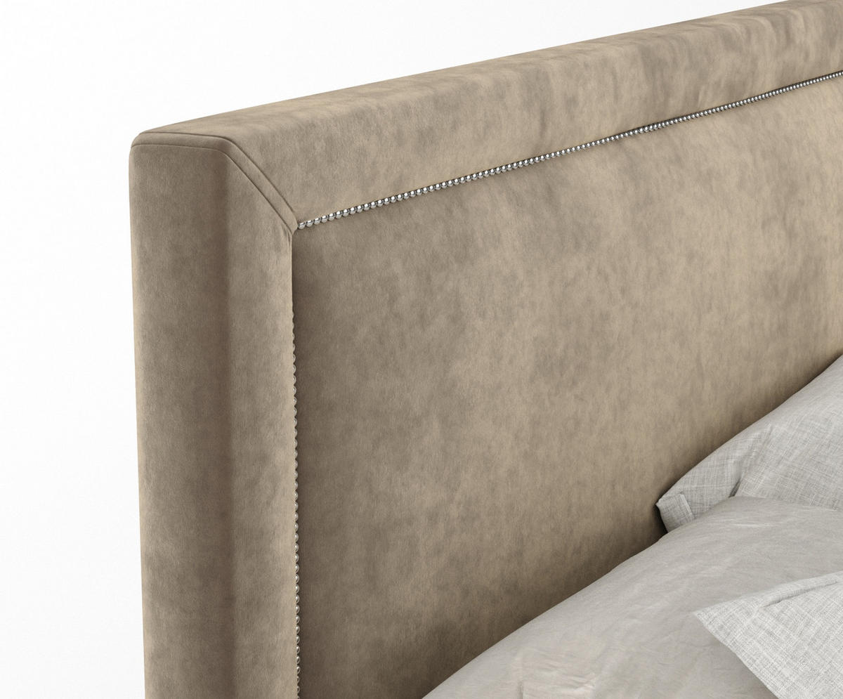 BOXSPRINGBETT Lavenda Braun 160/200 cm - Schwarz/Braun, Holz/Holzwerkstoff (160/200cm) - Maison de Reve
