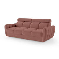 SOFA Franec Braun - Braun, Textil (227/86/99cm) - Pillovely