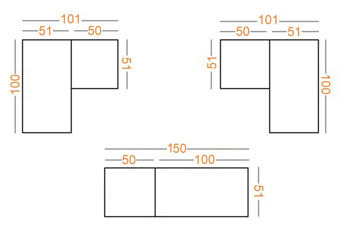 OFFENER-GARDEROBENSCHRANK TRES N/B Weiß 150/206/51 cm - Weiß, Holzwerkstoff (150/206/51cm) - Marmex Möbel
