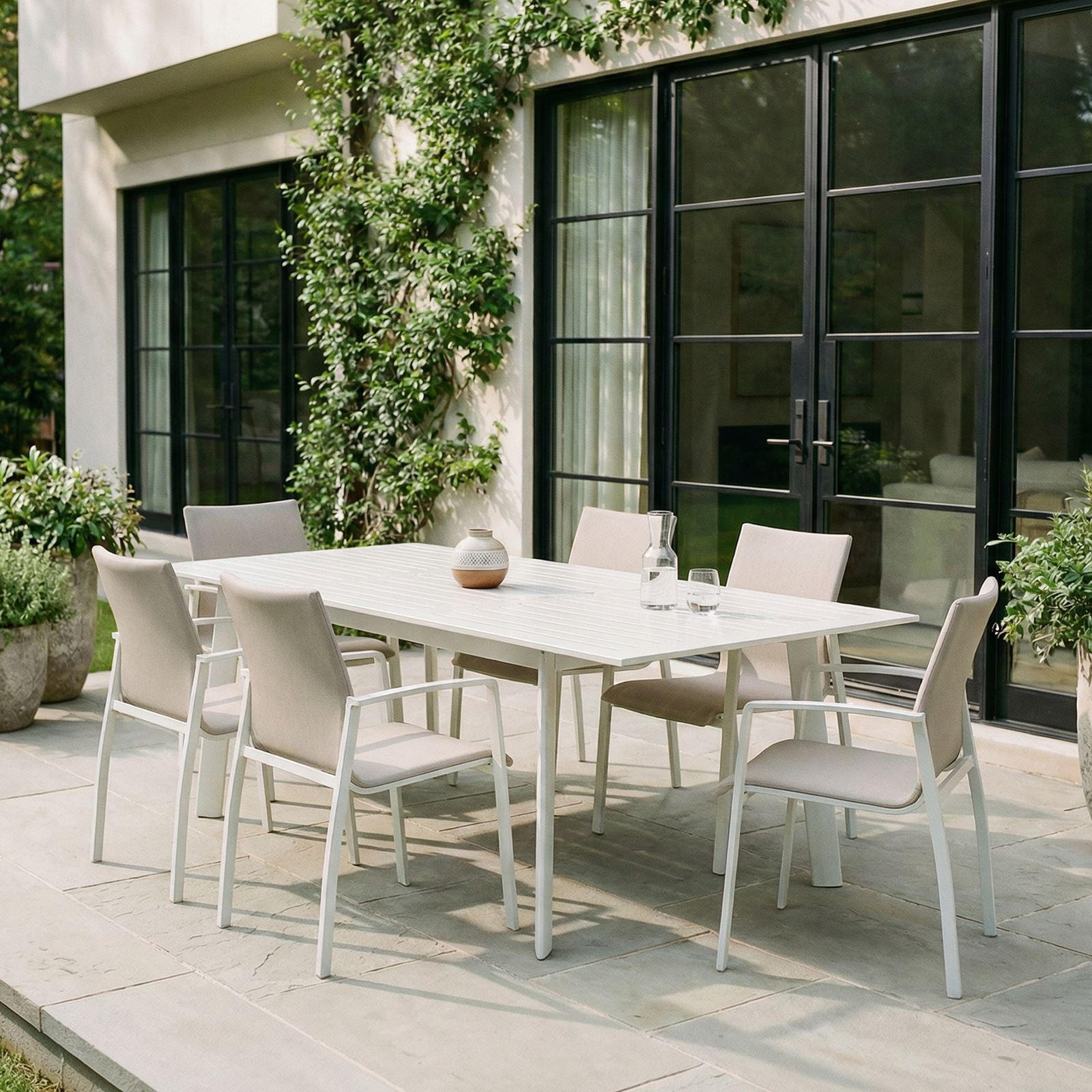 GARTENMÖBELSET VERANO - Beige, Textil - IDIMEX