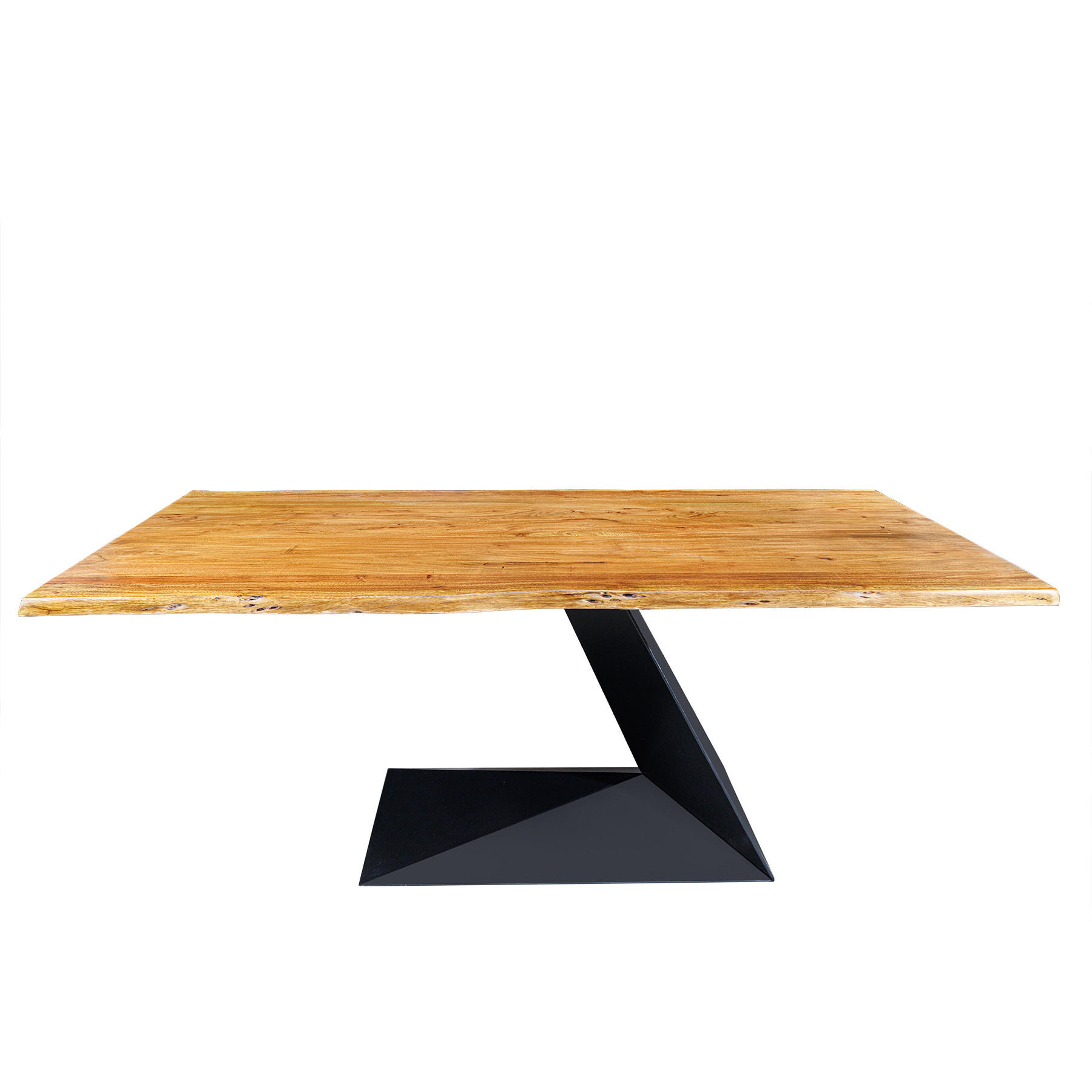 ESSTISCH MAMMUT BALANCE Akazie Braun 200cm - Schwarz/Braun, Holz/Metall (100/200/76cm) - riess-ambiente