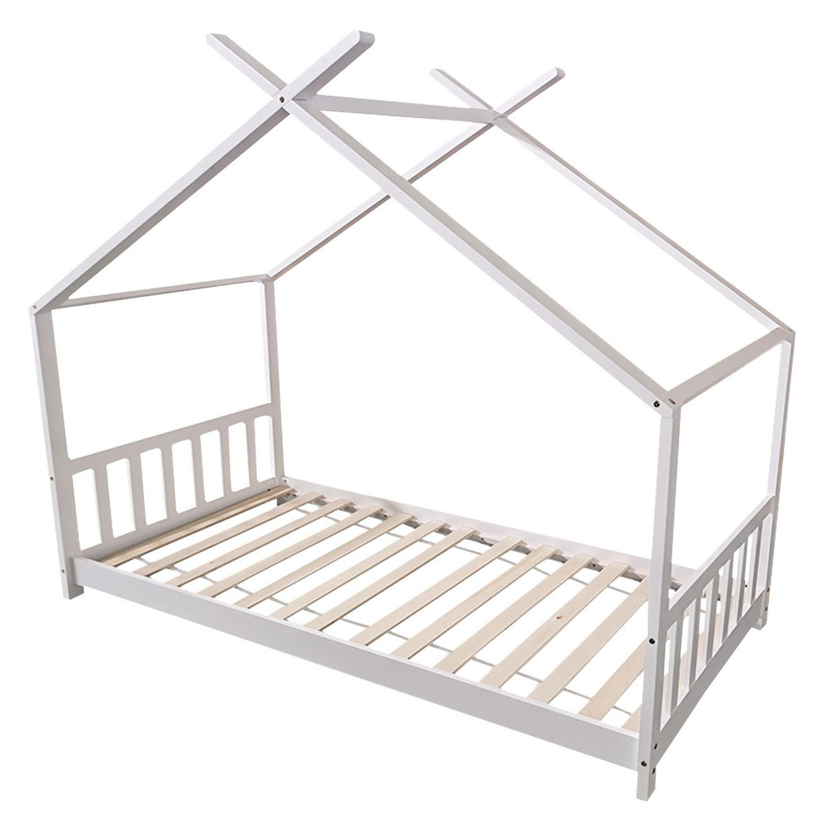 KINDERBETT Gaspard Weiß 190/90 cm - Weiß, Holz - Happy Garden