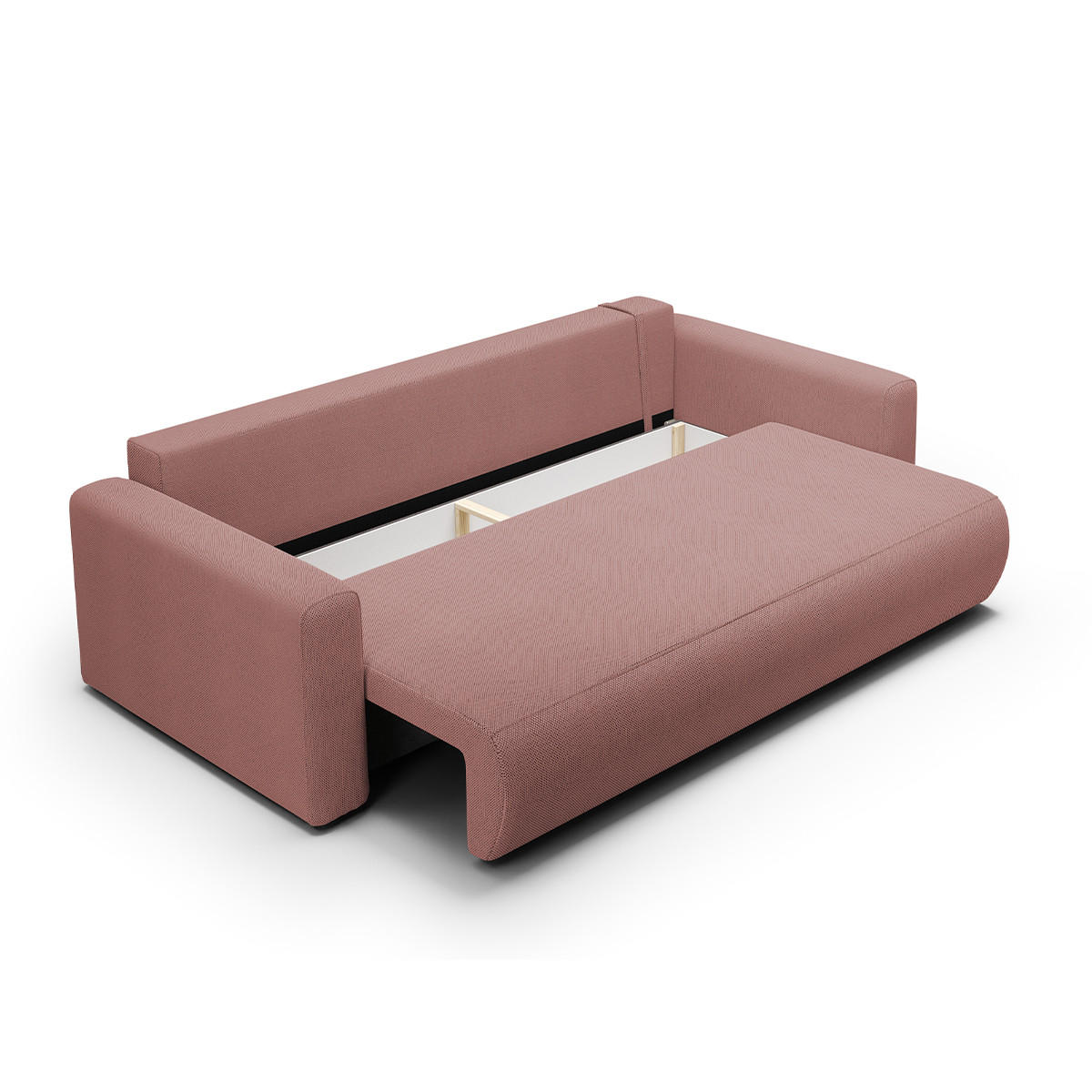 SOFA Evy 3 Sitzplätze Rose - Pink, Holz (238/82/105cm) - Petits-meubles