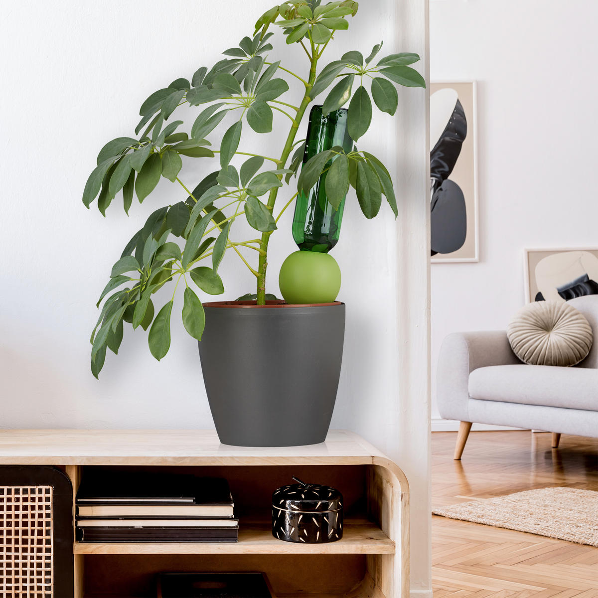 4XTONSPITZEN Bewässerung - Multicolor, Keramik (9/18/9cm) - Relaxdays