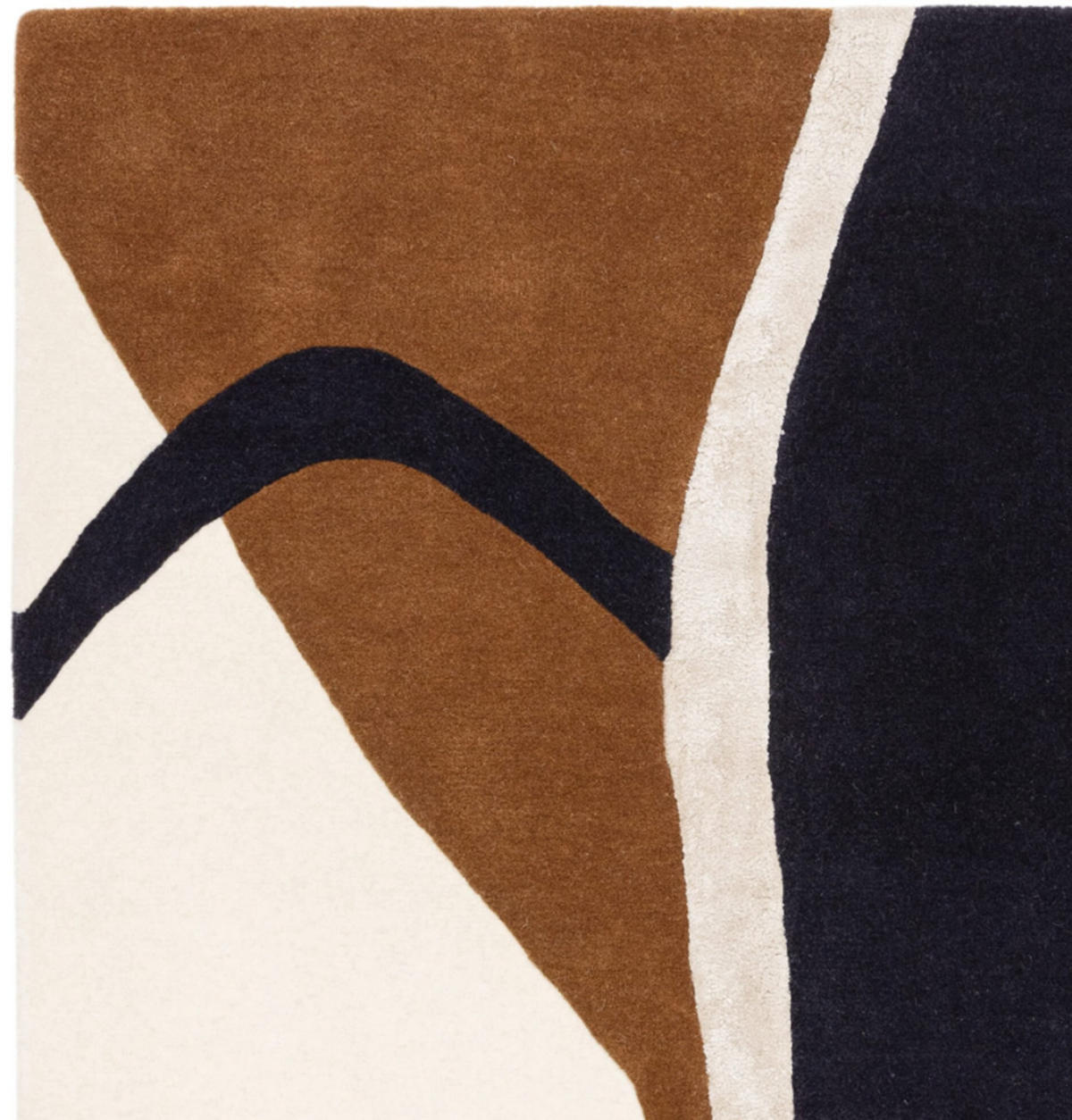 TEPPICH modern handgetuftet Wolle KATO Braun 120 x 170 cm - Braun, Naturmaterialien (120/170cm) - Novatrend