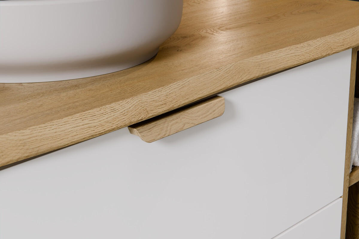 WASCHBECKENUNTERSCHRANK 60 cm 2 Teile - Aster White A BM425 in Weiß/Matt - Weiß, Holz (60/50/46cm)