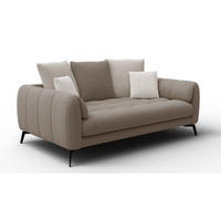 SOFA CALME 2,5-Sitzer, beige und écru - Beige, Holz/Textil (199/92/108cm) - Courtois Laville