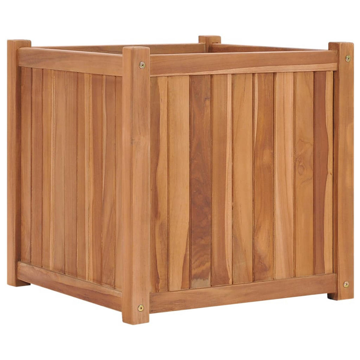 HOCHBEET 50x50x50 cm Massivholz Teak - Braun, Holz (50/50/50cm) - furnicato