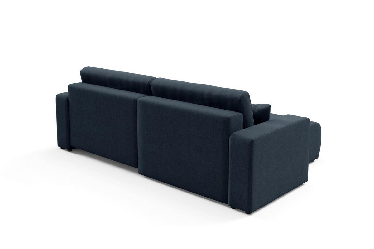 ECKSOFA Augusto - Blau, Holzwerkstoff/Textil (244/149cm) - Fun Möbel