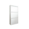 SCHUHSCHRANK Metall Weiß 15/50/104 cm - Weiß, Metall (50/104/15cm) - DMORA