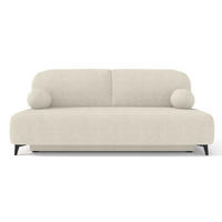 SITZSOFA Ecru MIO Mit Schlaffunktion Boucle - Ecru, Textil (198/90/86cm) - Sepro Meble