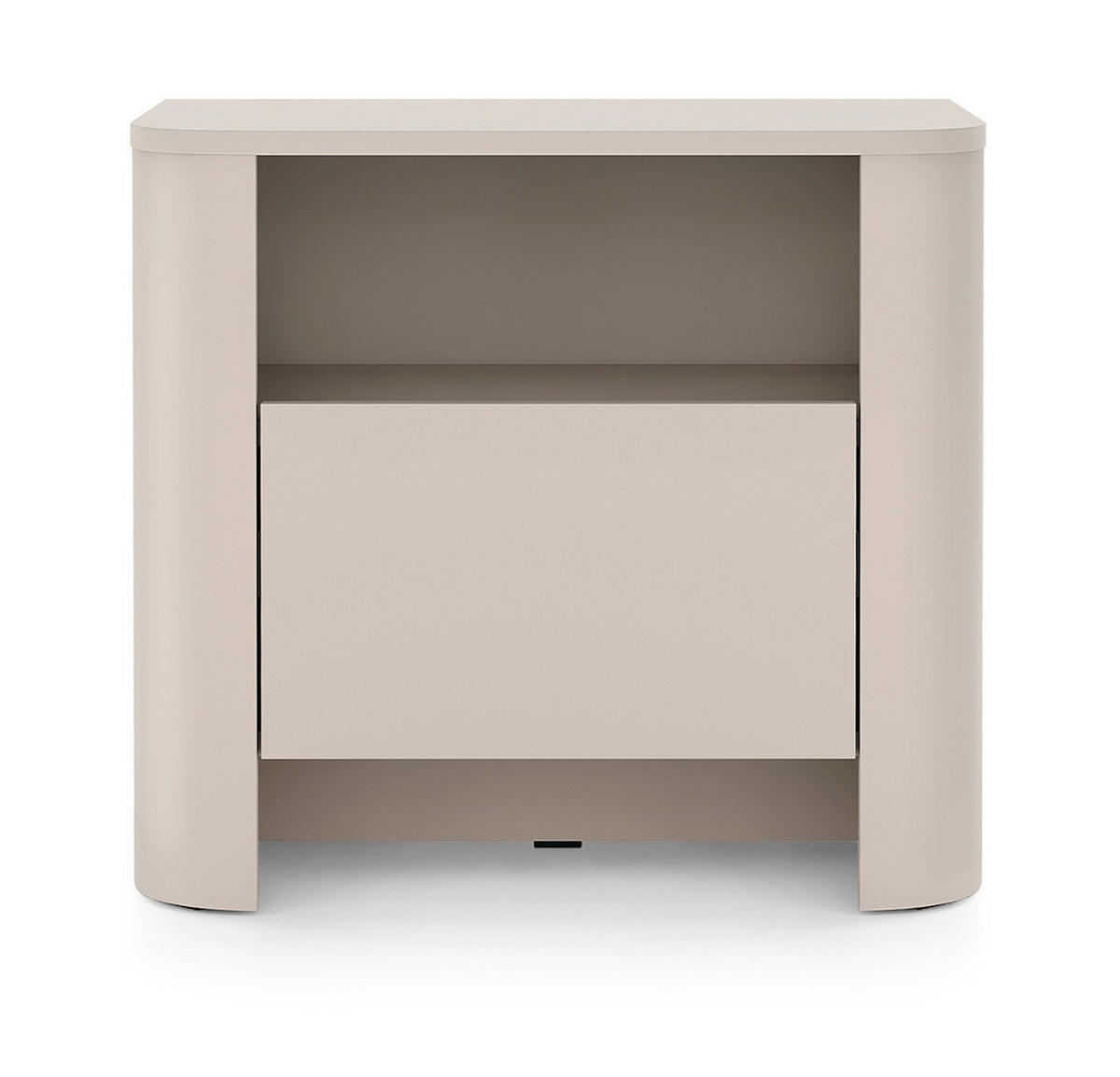 NACHTSCHRANK 58 cm mit Schublade Mezzano, Kaschmir - Kaschmir, Holz (58/52/39cm) - Emporius