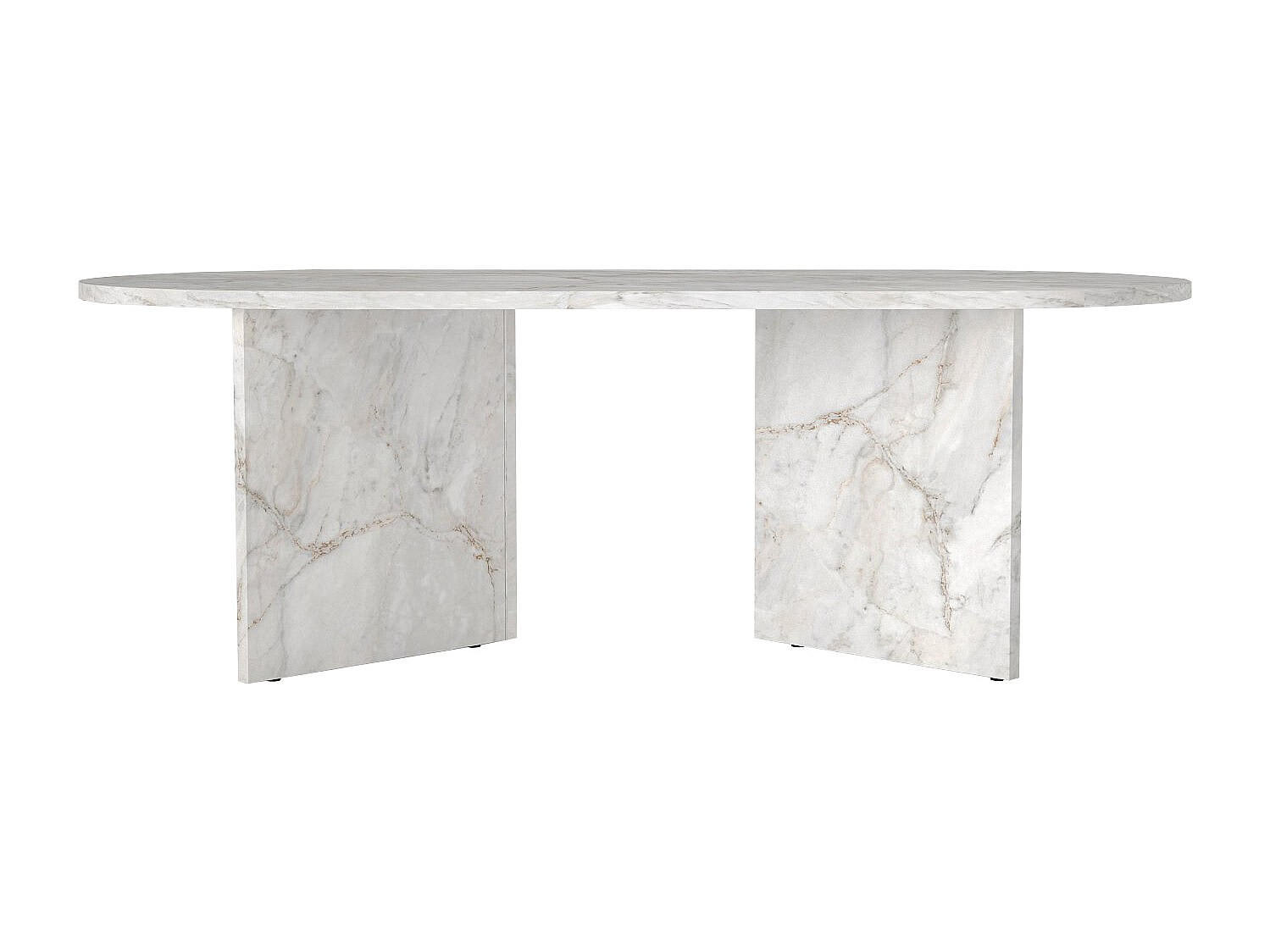 COUCHTTISCH nicht ausziehbar - 120 cmcm x 60 cmcm - Holz, Platte - Weiß - TOPANIA - Weiß, Holz (60/120/39.6cm) - Vente-Unique