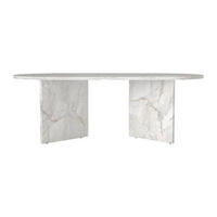 COUCHTISCH - 120 cm x 60 cm - Holz, Platte - Weiß - TOPANIA - Weiß, Holz (60/120/39.6cm) - Vente-Unique