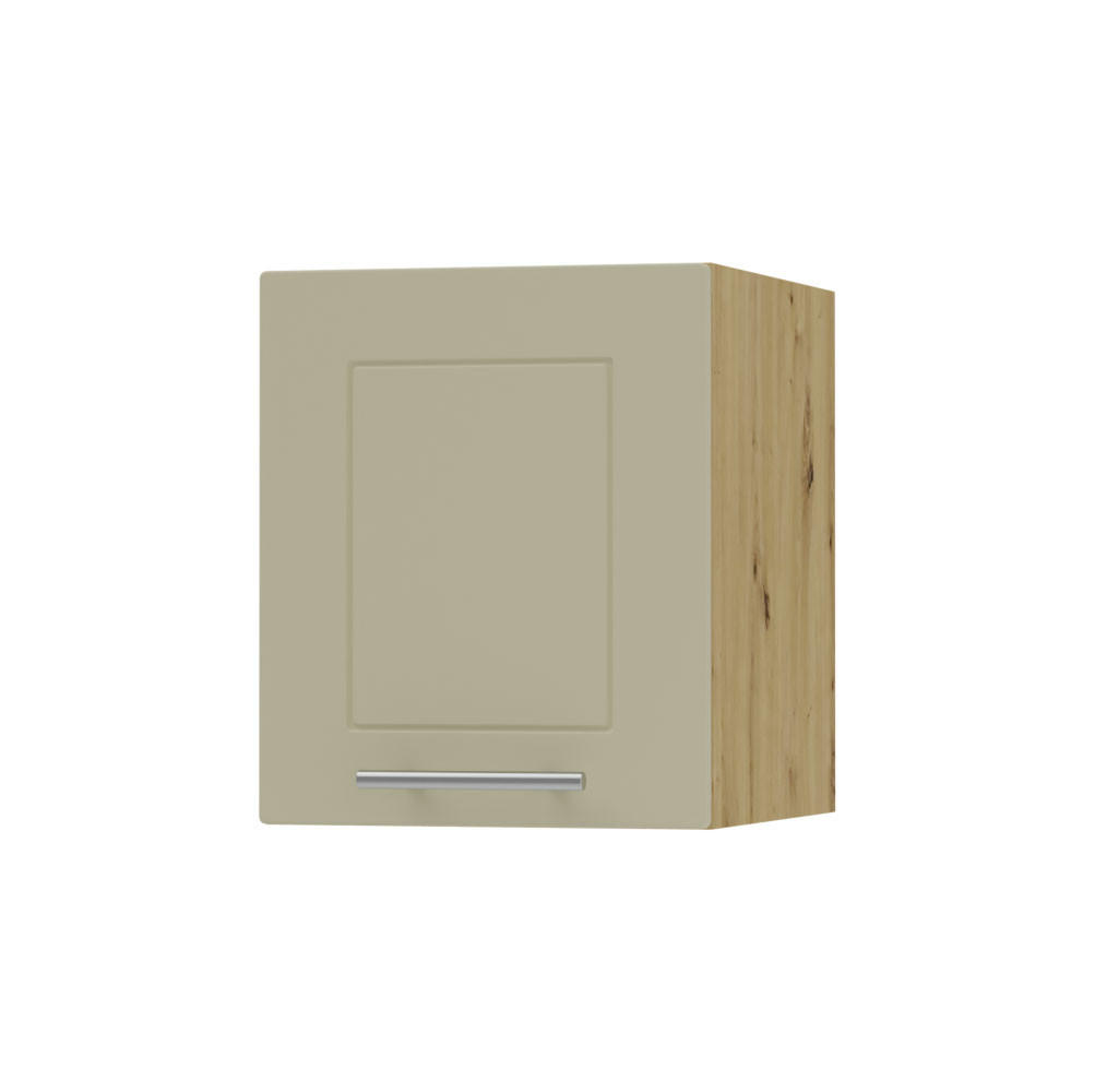KLAPPHÄNGESCHRANK Kvantum W4B/40 Vanille Matt / Eiche Artisan Matt 40 / 32,5 / 36cm - Creme/Eiche Artisan, Holz/Holzwerkstoff (40/36/32.5cm) - Feldmann-Wohnen