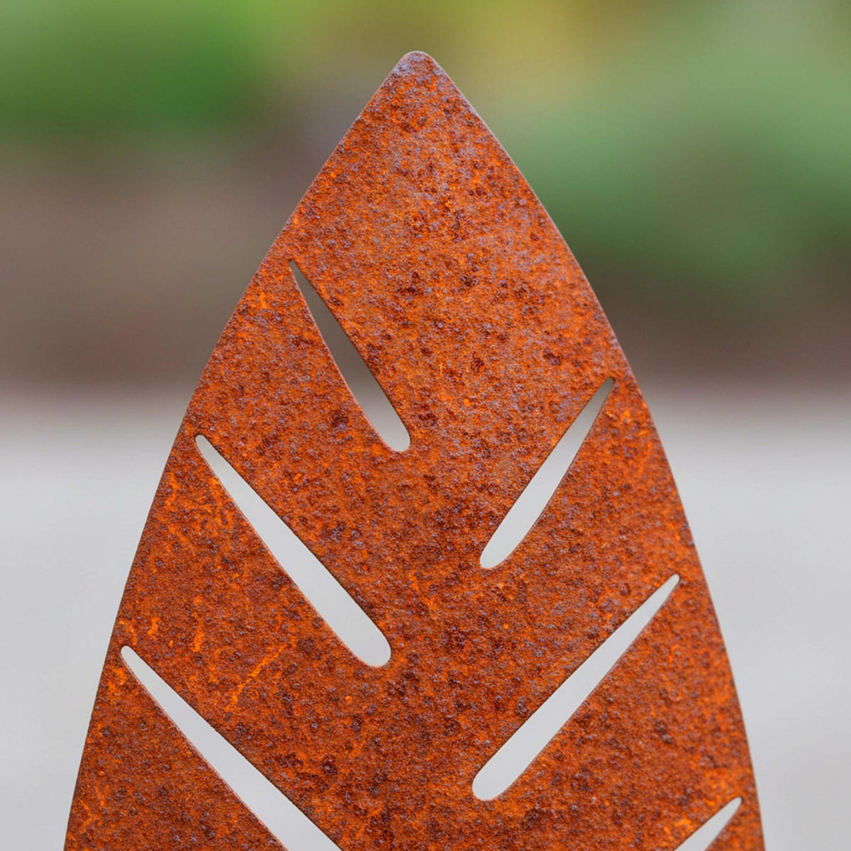 3XGARTENSTECKER - Braun, Metall (0.5cm) - Relaxdays