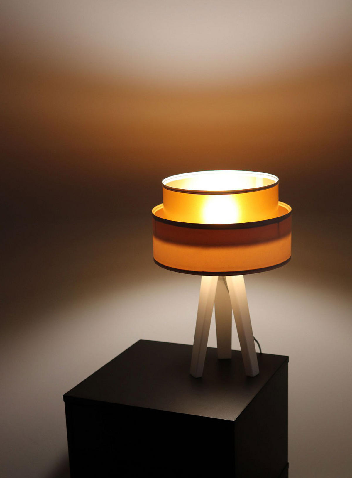 TISCHLAMPE Gold 30/45 cm - Weiß, Kunststoff (30/0.7/45cm) - ONZENO