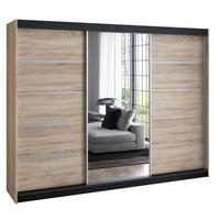 SCHWEBETÜRENSCHRANK 200 cm VILANO 3 Farbe: Sonoma|sonoma|sonoma - Braun, Holzwerkstoff (200/215/59.5cm) - A&J MöbelLand