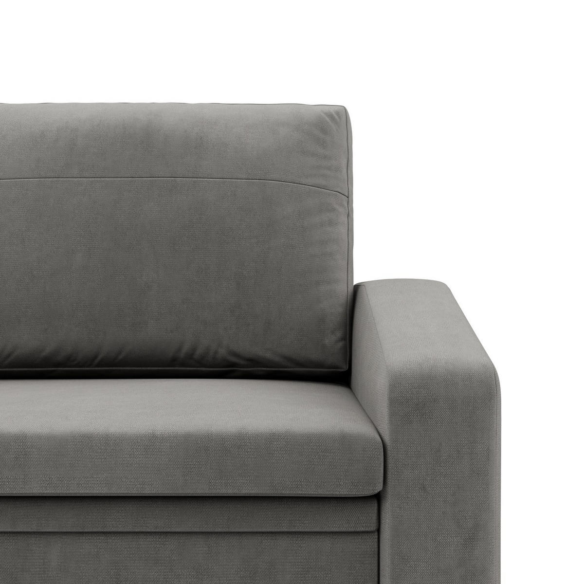 LOUNGESESSEL ORBIT, 90 CM, Hellgrau - Hellgrau, Textil (118/80/87cm)