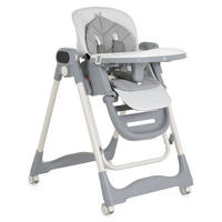 HOCHSTUHL Fuji Babyschaukel grau Rollen klappbar Fernbedienung Lätzchen - Grau, Metall (57/83/60cm) - Moni