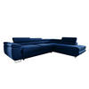 ECKSOFA Lyam 4 Sitzplätze Marineblau - Blau, Holzwerkstoff (271/201cm) - Petits-meubles