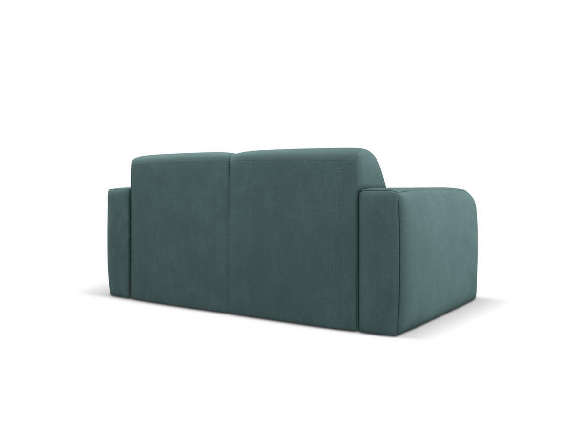 SOFA Molino aus strukturiertem Stoff meergrün 2 Sitzplätze - Smaragdgrün, Textil (95/72/170cm) - Micadoni