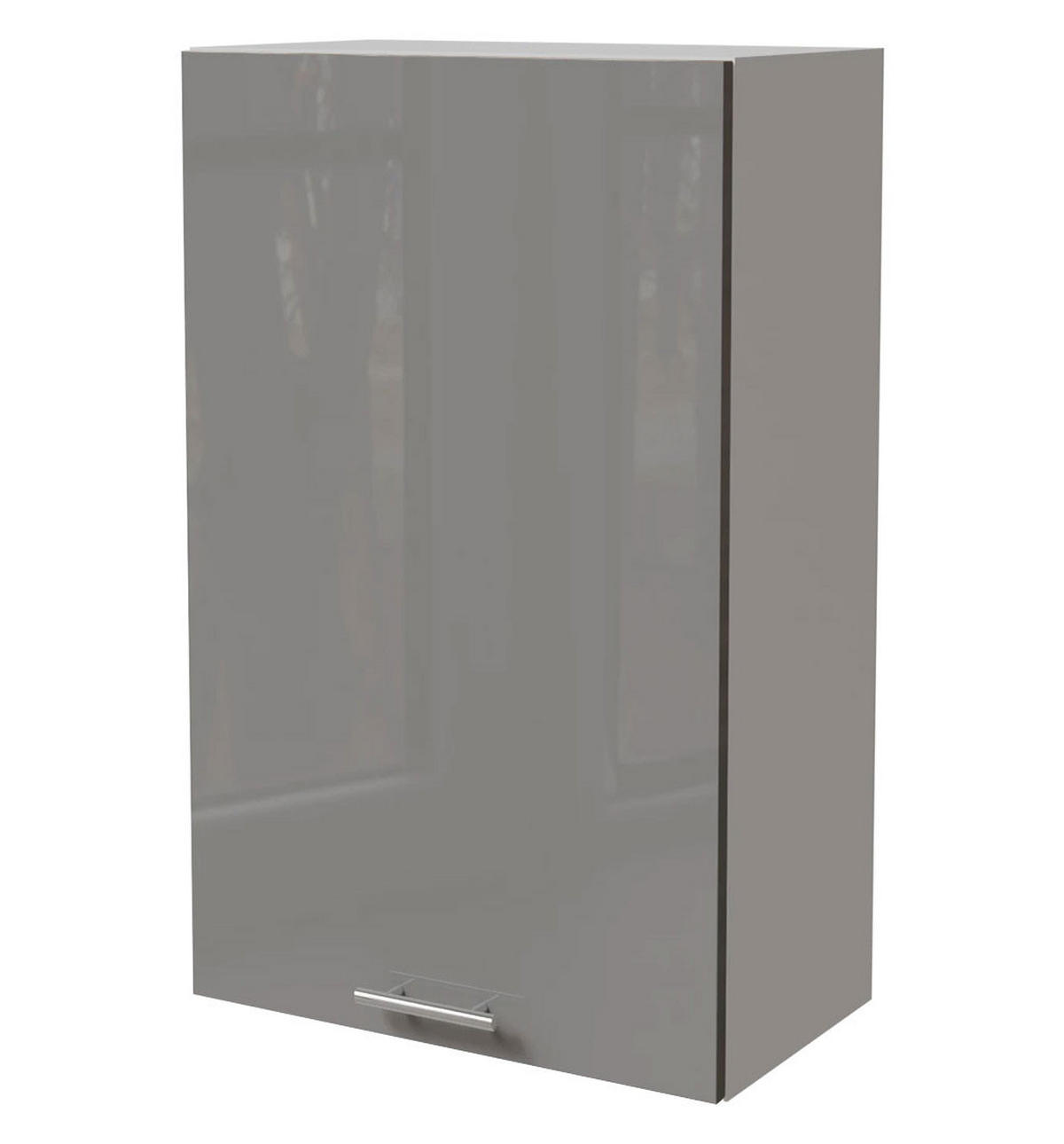 KÜCHENHÄNGESCHRANK Essen W4/60/1 Grau Hochglanz / Weiß Matt 60 / 32,5 / 96cm - Weiß/Grau, Holz/Holzwerkstoff (60/96/32.5cm) - Feldmann-Wohnen