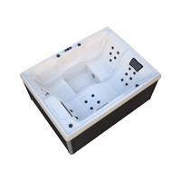 OUTDOOR WHIRLPOOL STREAM PURE - 211 x 156 cm, Pure - Anthrazit, Kunststoff (156.5/74.05/211cm) - Home Deluxe