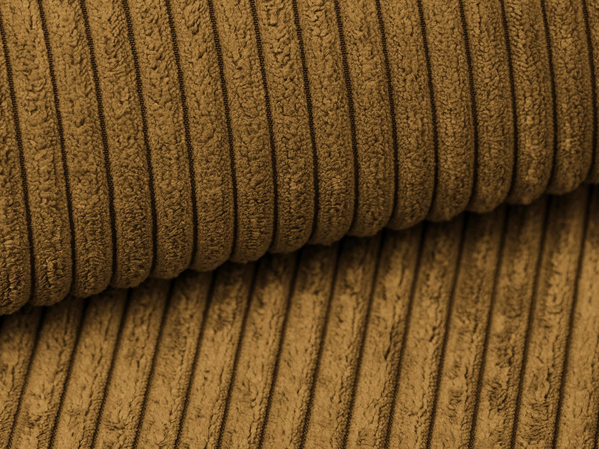 3-SITZER SOFA mit Schlaffunktion Cord Stoff Gelb - Currygelb/Gelb, Kunststoff/Textil (195/80/100cm) - Makamii