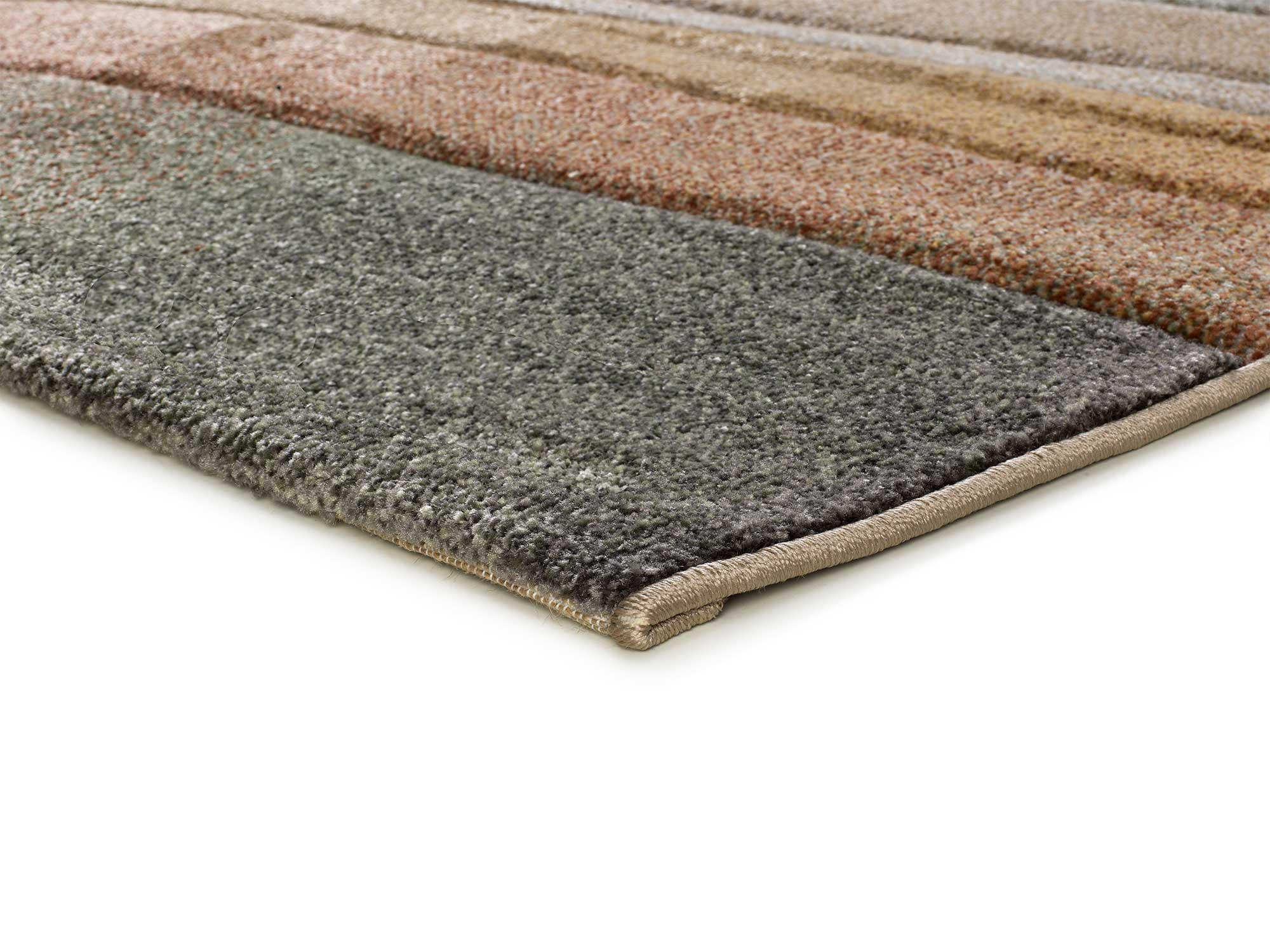 WEBTEPPICH Kupferfarbe Sora 160/230 cm - Beige/Multicolor, Naturmaterialien/Textil (160/230cm) - Atticgo