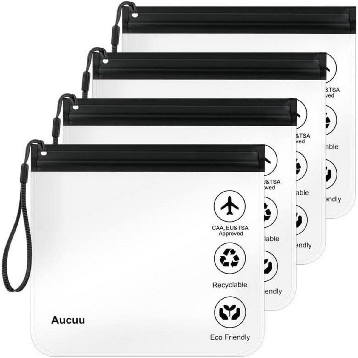 KULTURBEUTEL 4-teiliges Set 20 x 20 cm Transparent - Transparent, Kunststoff (20/1.1/20cm)