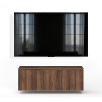 LOWBOARD Barvo 100 Nussbaum Warmia 100/34/32 cm – hängendes TV-Board - Nussbaumfarben, Holzwerkstoff (100/34/32cm) - AX Living
