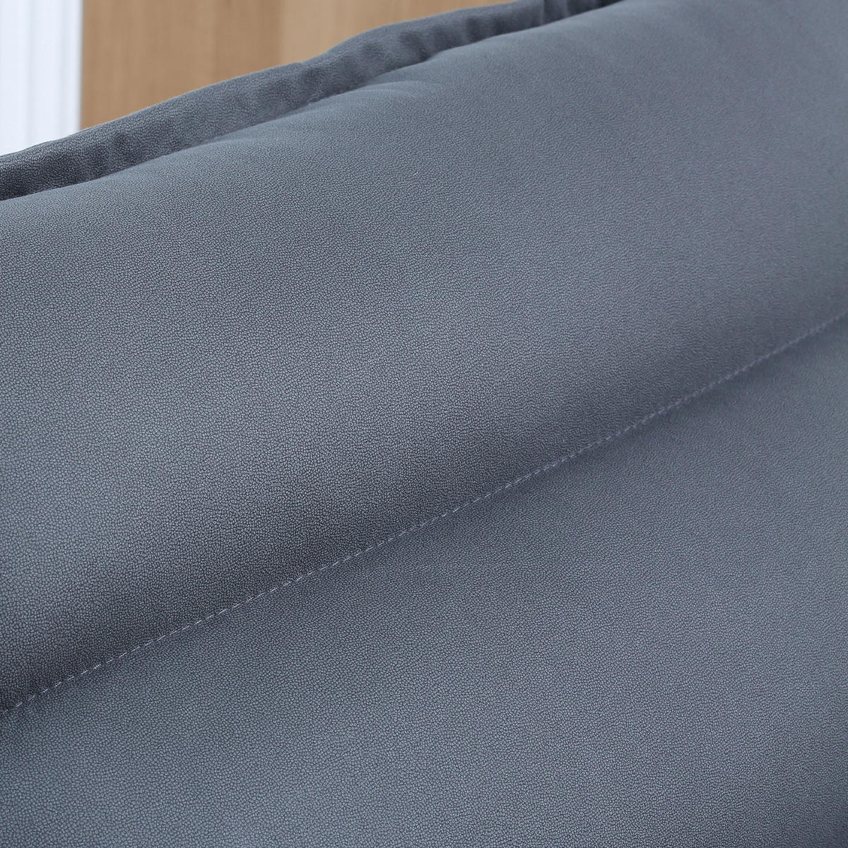 BODENSOFA Bodenstuhl mit 360° drehbarem Sockel Meditationsstuhl Dunkelgrau - Dunkelgrau, Metall (70/95/62cm) - HOMCOM