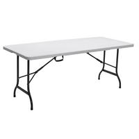 BUFFETTISCH Klapptisch Weiß - Weiß, Kunststoff (180/75/72cm) - HATTORO