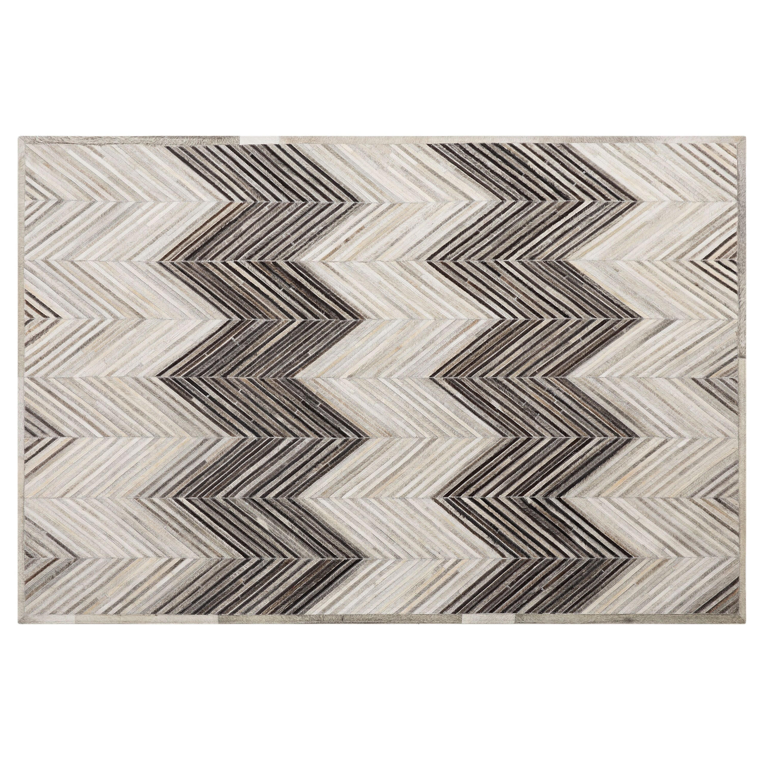 KURZFLOR-TEPPICH Aytepe 200/140 cm - Grau, Fell (140/200cm) - Beliani
