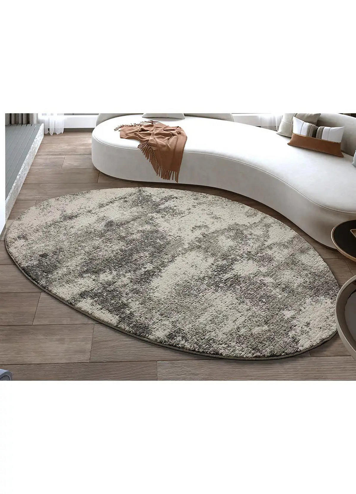 HOCHFLORTEPPICH Grau Reflex Piedra 194/290 cm - Grau, Naturmaterialien/Textil (194/290cm) - Atticgo