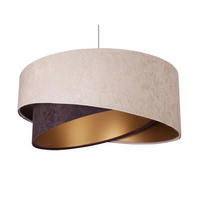 HÄNGELEUCHTE Beige 50/23 cm - Braun, Kunststoff (50/1/23cm) - ONZENO