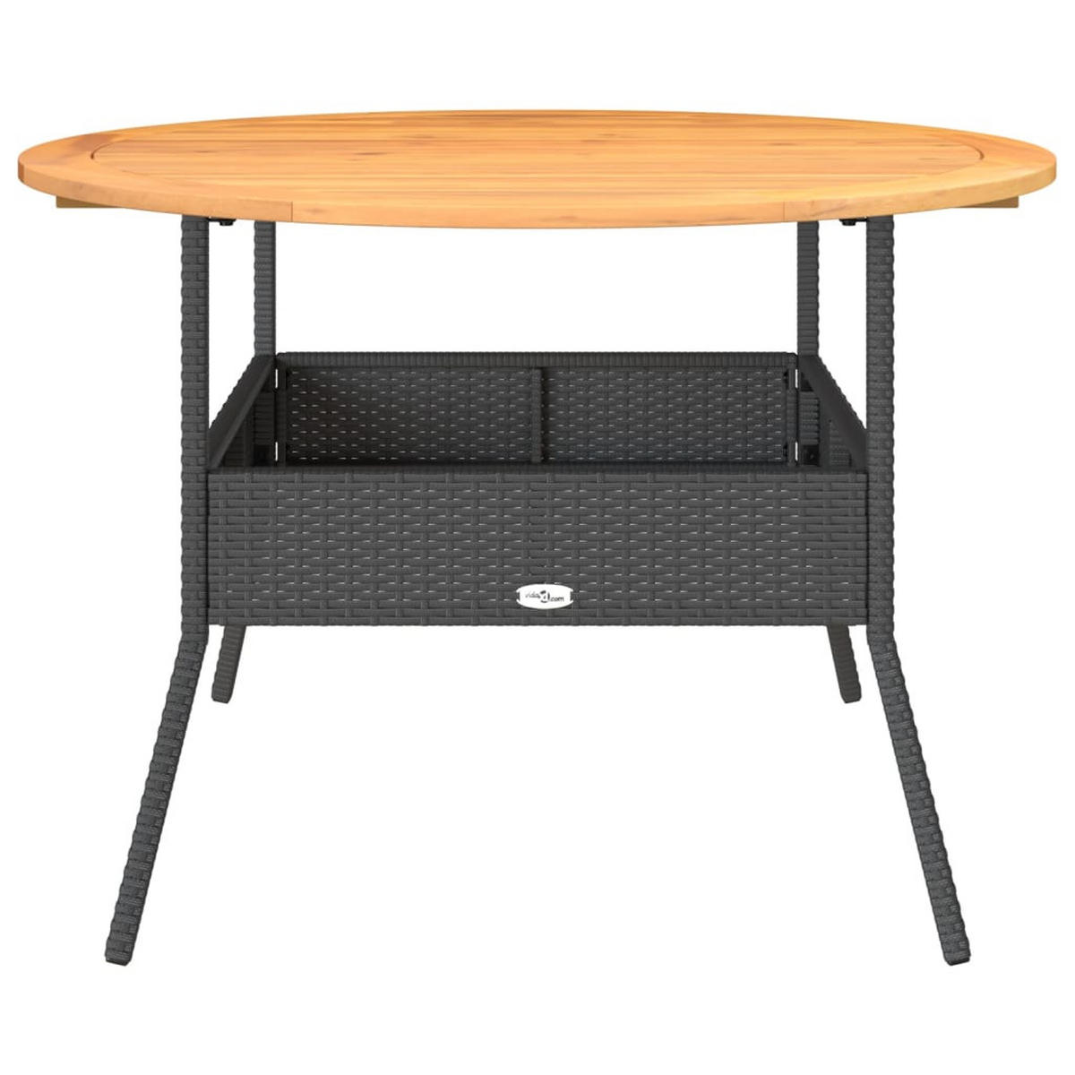 GARTENTISCH Finnsw 2/71/110 cm - Schwarz, Naturmaterialien (110/2/71cm) - ZMH