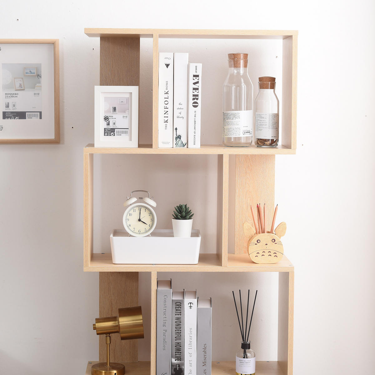 BÜCHERREGAL Beige 24/60/169 cm - Beige, Holzwerkstoff (24/169/60cm) - Mobili Rebecca