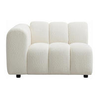 SESSEL mit gerader Rückenlehne - 1 Person - stoff - gebrochenes weiß Jutini - Weiß, Kunststoff/Textil (116/72/98cm) - Vente-Unique