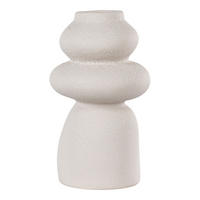 VASE Steingut Beige - Beige, Stein (26.5cm) - tinkaro