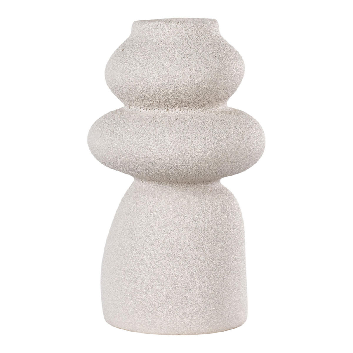 VASE Steingut Beige - Beige, Stein (26.5cm) - tinkaro