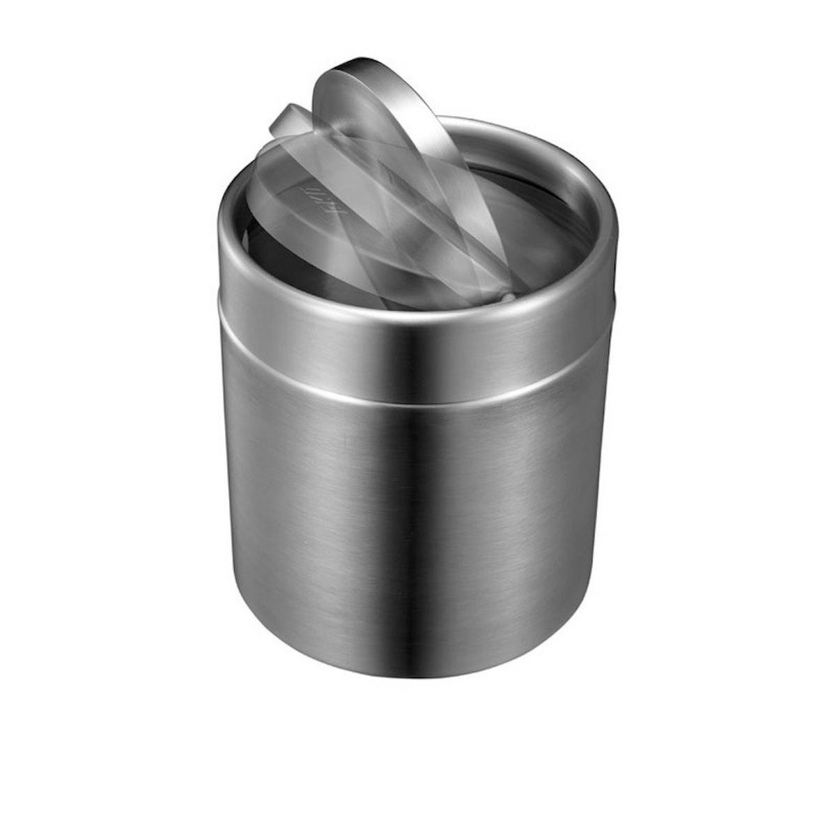 MÜLLEIMER 1,5 Liter 13,8x12 cm Edelstahl & Silber - Silberfarben, Metall (12/13.8/12cm) - PROREGAL