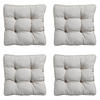 SITZKISSEN Panama 47/47 cm 4er-Set - Hellgrau, Textil (47/8/47cm) - Madison
