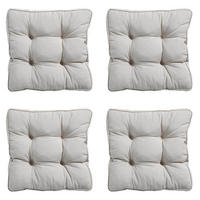 SITZKISSEN Panama 47/47 cm 4er-Set - Hellgrau, Textil (47/8/47cm) - Madison