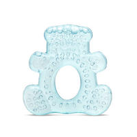 BEISSRING Bär hellblau Kühlbeißring Zahnungshilfe massiert lindert wassergefüllt - Blau, Kunststoff (8/9cm) - Lorelli